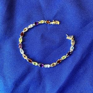 Sterling and Gemstone Bracelet